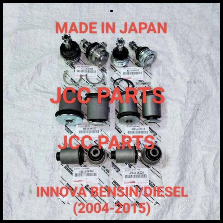 GRATIS ONGKIR PAKET HEMAT INNOVA BALL JOINT ATAS BAWAH BUSHING ARM ATAS BAWAH INNOVA 