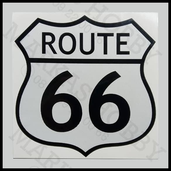 

TERMURAH STIKER ROUTE 66 WHITE !!!!!!