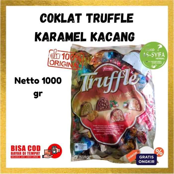 

Ready Stok - Coklat Elvan Truffle 1 Kg Mix Coklat Turki Oleh Oleh Haji Coklat Arab