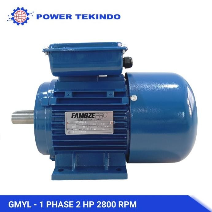 Famoze Pro Dinamo 1 Phase 2 HP 2800 RPM Elektro Motor GMYL 2 PK