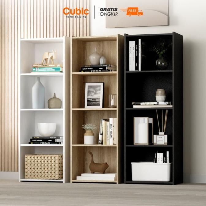 

Cubic Rak 4 Susun Minimalis / Lemari Buku Serbaguna / Genio Orc 4 Original Dan Terpercaya