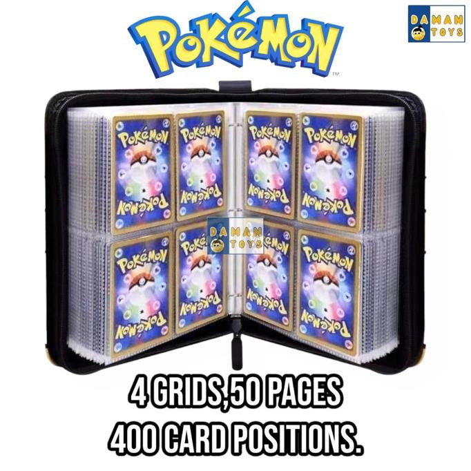 

400Pcs Buku Album Kartu Pokemon Kartu Game Original Dan Terpercaya
