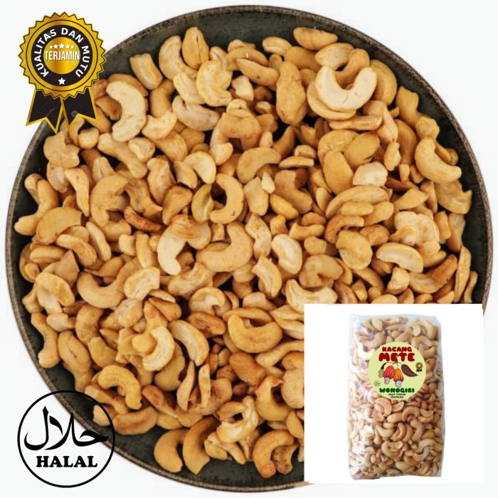 

Ready Kacang Mete Pecah Goreng Asin Gurih Kemasan 1 Kg