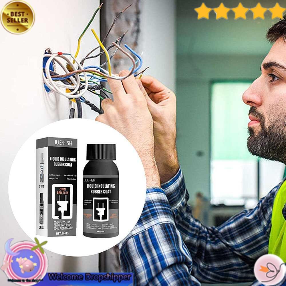 Yourfavproduct JUE-FISH Lem Kabel Listrik Liquid Insulating Rubber Coat Glue 50ml - jyj1021 WD19X