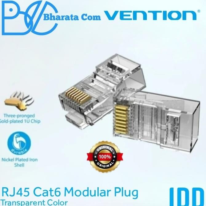 

Diskon! Vention Konektor RJ45 Cat6 UTP Modular Ethernet Connector IDD