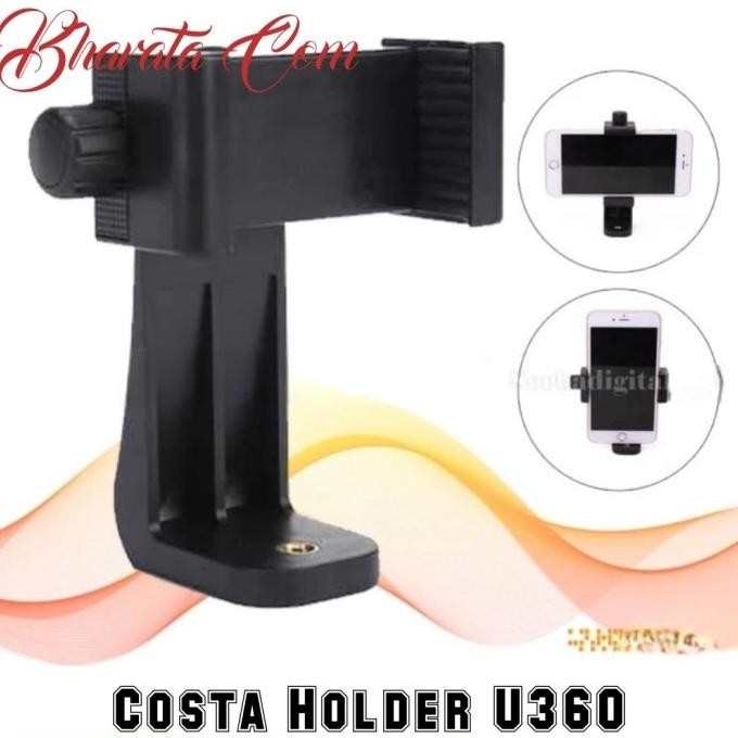 

Diskon! COSTA Holder U 360 U360 Smartphone Tripod Mount Clip Hadphone