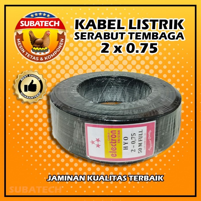 SALE Kabel Listrik Ganda Serabut Isi-50Meter/1 Roll