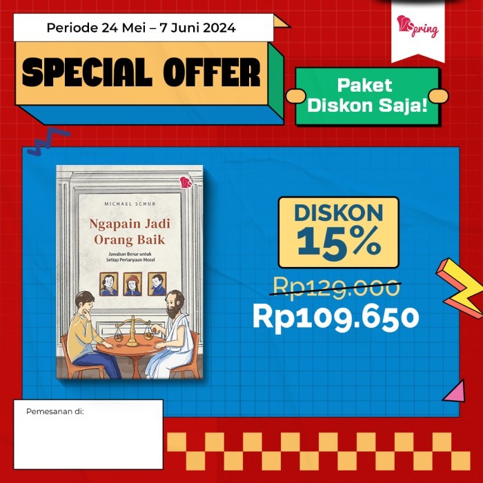 

Buku Ngapain Jadi Orang Baik - Michael Schur - Spring