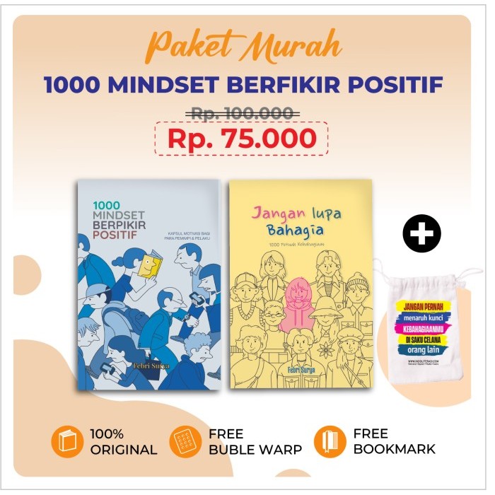 

Paket Buku Motivasi 1000 Mindset Berpikir Positif