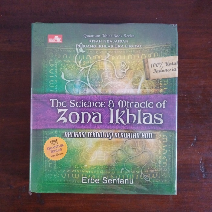Buku dan DVD Ori THE SCIENCE & MIRACLE OF ZONA IKHLAS - ERBE SENTANU