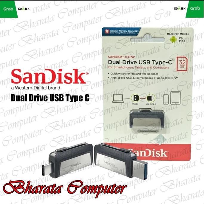 

Diskon! SANDISK OTG TYPE C 32GB 150MBPS DUAL DRIVE TYPE C 32 GB 150MBPS