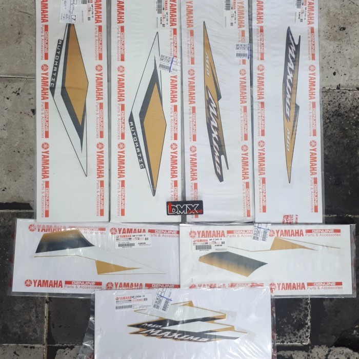 Striping stiker mio maximo 2006 gold original yamaha vietnam