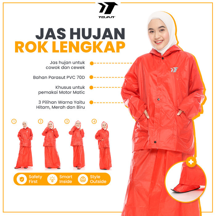KHUSUS JAS HUJAN ROK TOJAN PRIA WANITA SETELAN MANTEL UJAN DAN JAS SEPATU