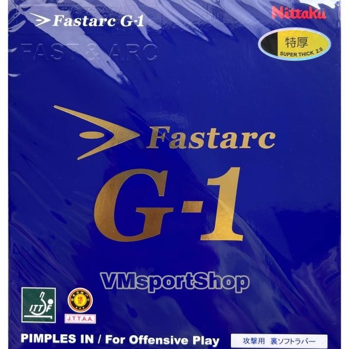 Nittaku Fastarc G-1 - Karet Rubber Bet Bat Pingpong Fast Arc G1