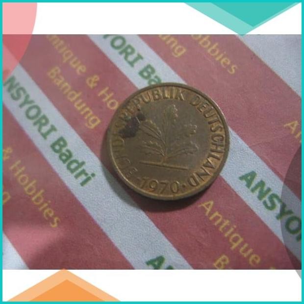koin jerman 1 pfenning 1970 iklan h577 11OKTZ4 suku cadang