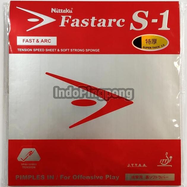 Nittaku FastArc S-1 ~ Rubber Karet Fast Arc S1
