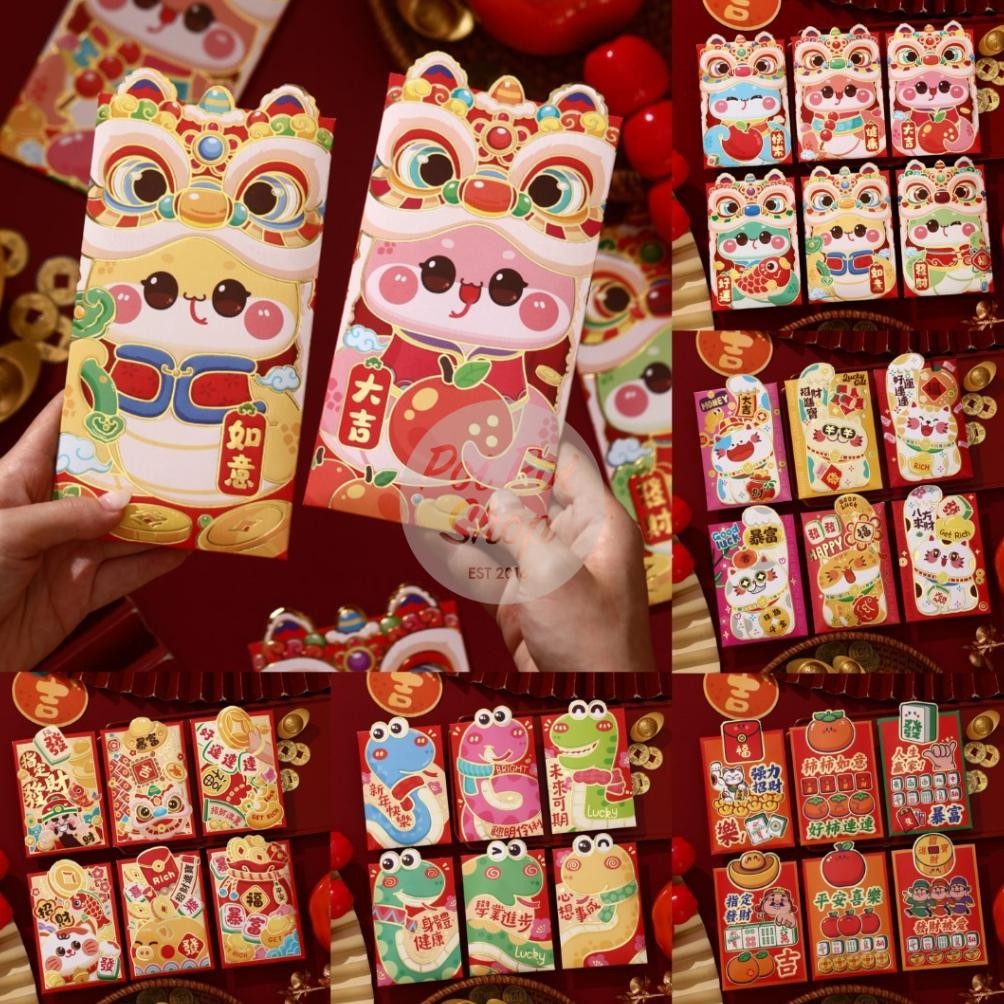 

Angpao Imlek Ular 2025 Angpau YS 3D Pendek Glossy V. 3D Shio Ular Grosir Snake Timbul 2025 Hongbao Grosir Murah isi 6 pcs Tebal Grosir Motif Karakter Berkualitas Bahan Terbaik