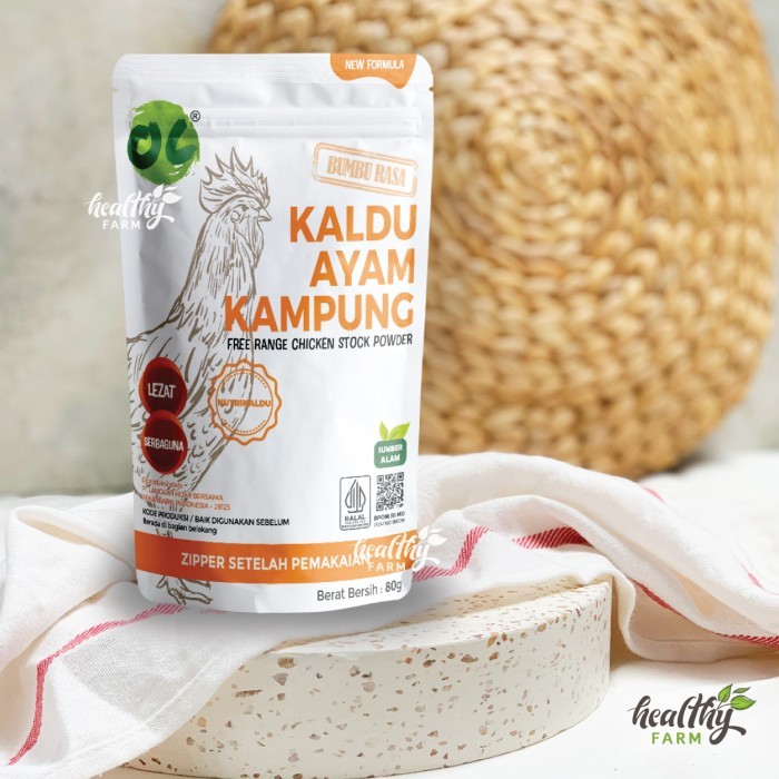 

Organic Center Kaldu Ayam No Msg / Chicken Stock Powder 80G