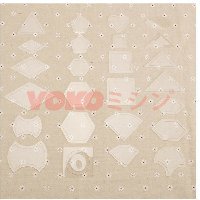 

Quilting Template / Penggaris Patchwork Set 54 Pcs Merk : YOKO