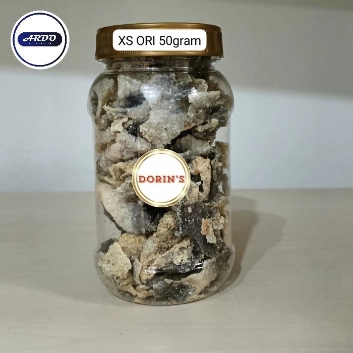 

CUCI GUDANG KERIPIK KULIT IKAN PATIN/DORI ORI DAN PEDAS MINI 50 GRAM