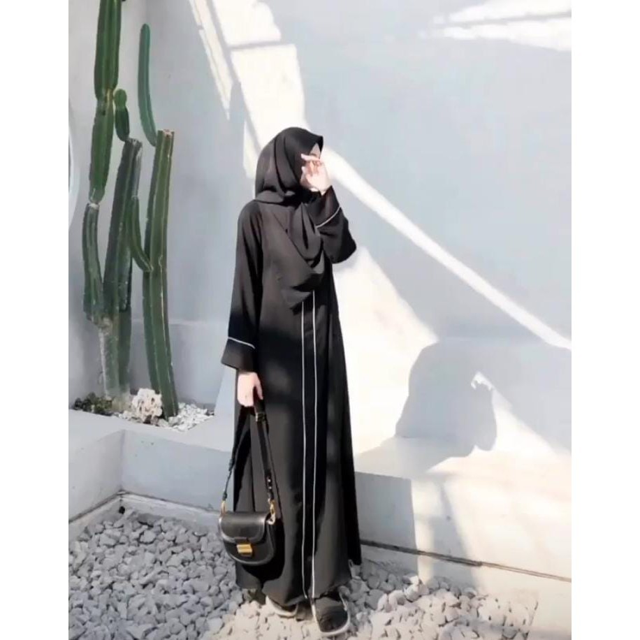 Baju Muslim Terbaru PROMO ABAYA TOP 1-Abaya arab terbaru-gamis hitam remaja kekinian-dress muslimah