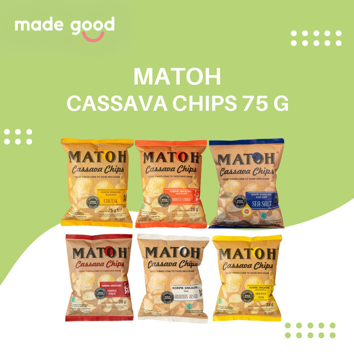 

LIMITED EDITION Matoh Cassava Chips 75gr keripik singkong tanpa pengawet gluten free