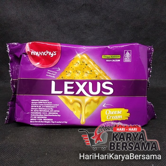 

PROMO SPECIAL MAKANAN RINGAN MUNCHY'S LEXUS CHEESE CREAM BISKUIT 76GR