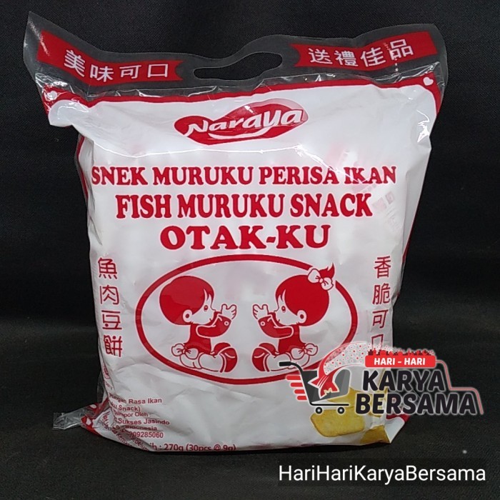 

BERGARANSI NARAYA MURUKU OTAK-KU SNACK IKAN BAG 30'S X 9GR