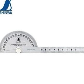 

Shinwa Rules Protractor Polish Finish S1550-62987 / Shinwa 62987
