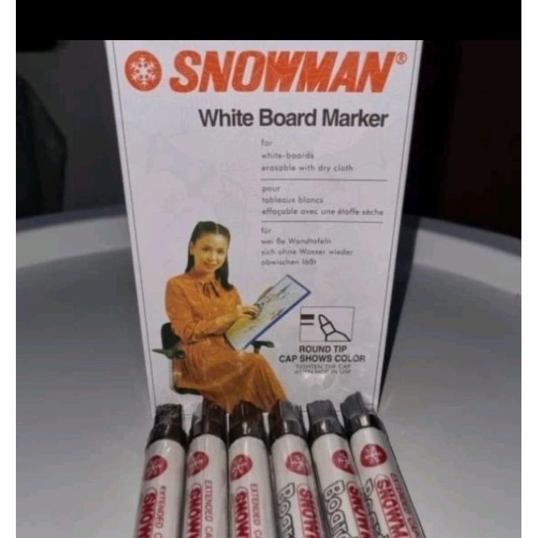 

Terlaris Spidol Snowman Whiteboard / White Board Marker Abg-12 / Abg12