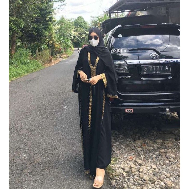 Abaya Muslim Juala Abaya Gamis Saudi Hitam Turkey1999 Kain Jetblack Saudi Hitam