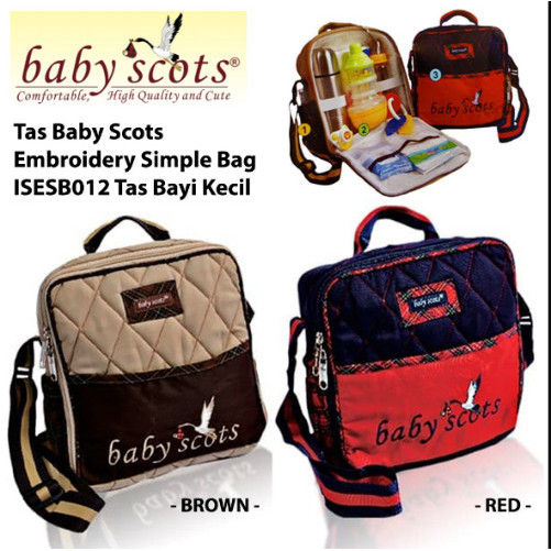 BERMUTU Tas Perlengkapan Bayi BABY SCOTS / BABY FAMILY