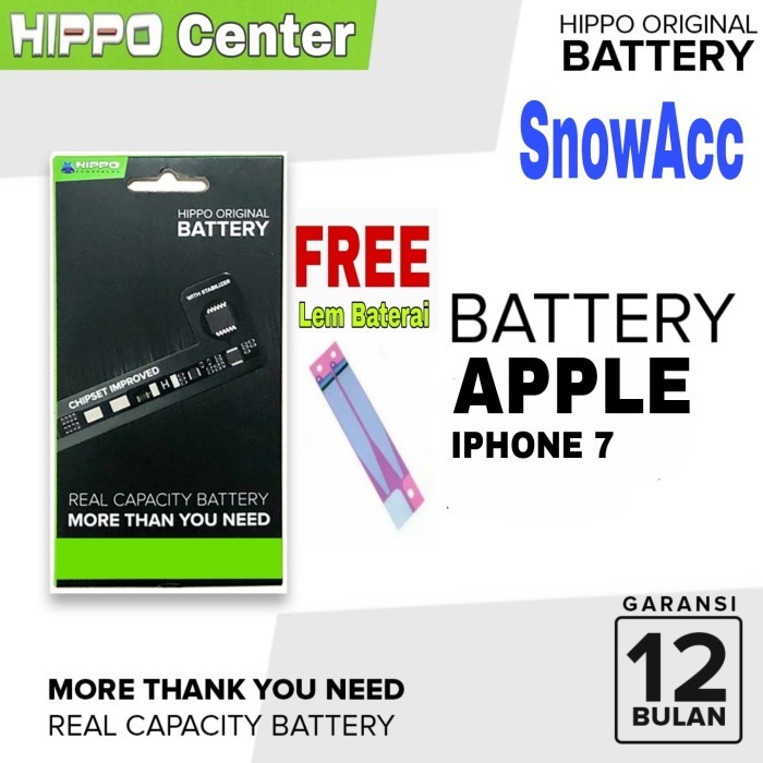 Hippo Baterai Original iPhone 7 1960 mah baterai hippo iphone iPhone7