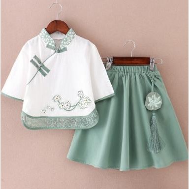 Baju Rok Hanbok Cewek Baju Imlek Anak Wanita Baju Korea Imlek Cewek KALI