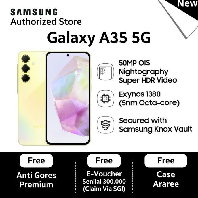 

BLUE- SAMSUNG GALAXY A35 5G 8/256GB ICE BLUE LILAC NAVY ORIGINAL