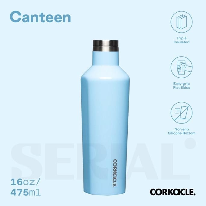 

BLUE- CORKCICLE CANTEEN 16OZ - BABY BABY BLUE