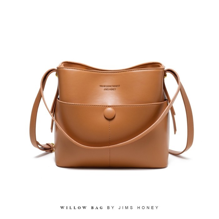 [BISA KIRIM LANGSUNG ] Jims Honey - Willow Bag Tas Selempang Wanita Model Terbaru - CARAMEL