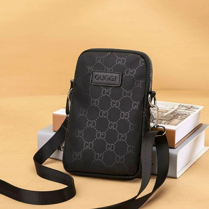 [CASH ON DELIVERY] Tas Selempang Wanita OUOGI Import Sling Bag Perempuan Mini - Hitam