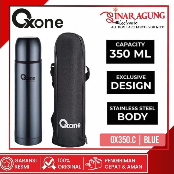

BLUE- TERMOS OXONE STAINLESS STEEL AIR PANAS / DINGIN OX 350 [350 ML] BLUE