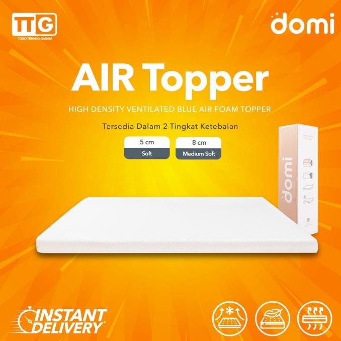 

BLUE- DOMI AIR TOPPER MATTRESS / KASUR VENTILATED BLUE AIR FOAM 5 & 8 CM