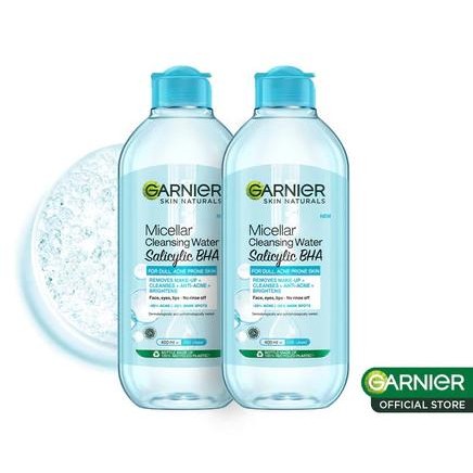 

BLUE- (FLASH SALE) GARNIER MICELLAR WATER BLUE SALICYLIC BHA 400ML TWIN PACK