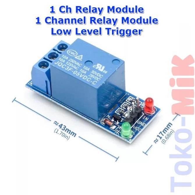 Murah PCB 1 CHANNEL RELAY MODULE MODUL 1 KANAL Modul Relay Low Level Trigger tokmi99 Juara