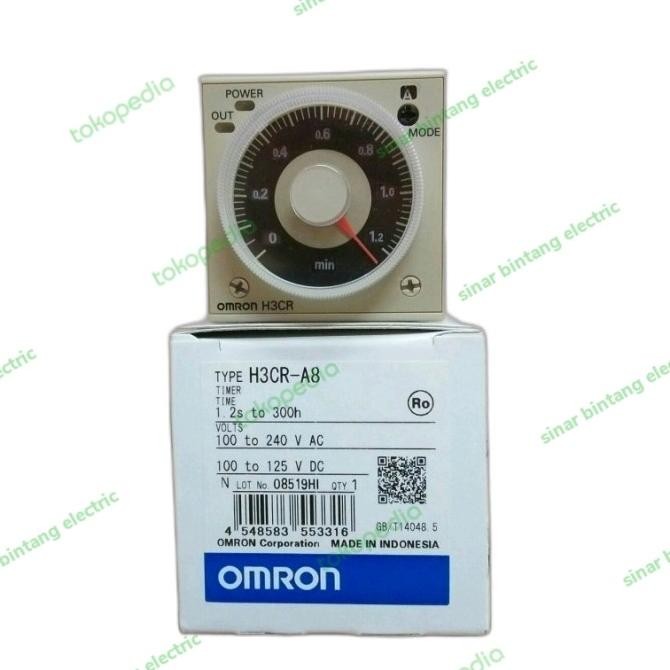 Timer Omron ORIGINAL H3CR-A8 100-240Vac original OMRON