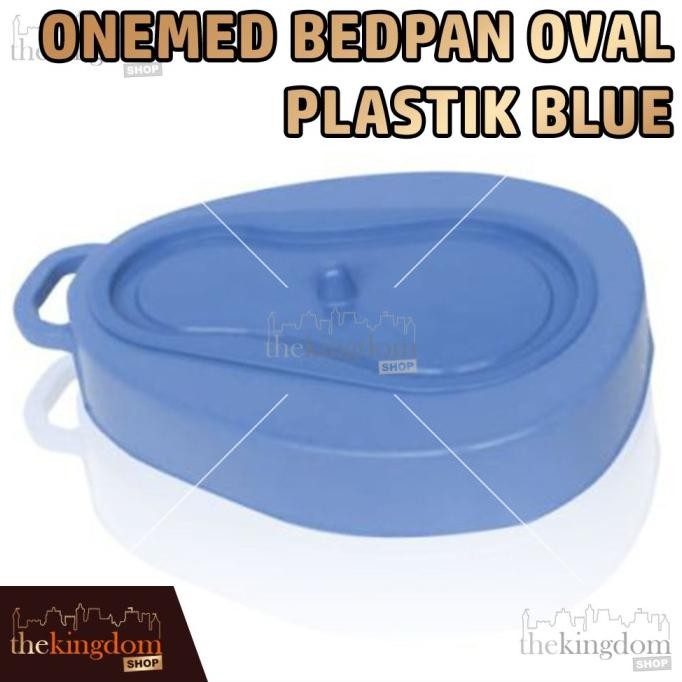 

BLUE- ONEMED BEDPAN OVAL PLASTIK BLUE BED PAN PISPOT BAB BUANG AIR BESAR