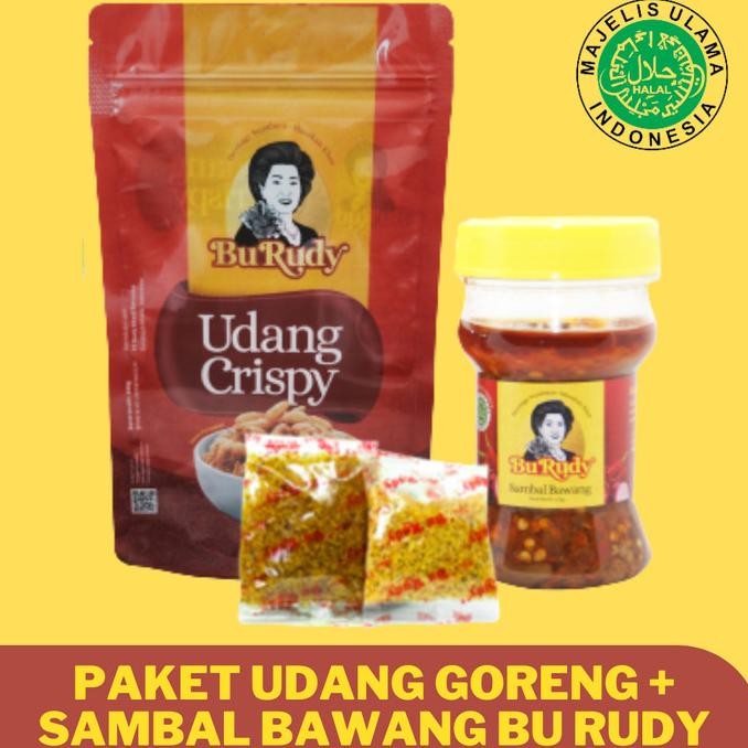 

Siap Kirim Paket Udang Goreng dan Sambal Bawang Bu Rudy