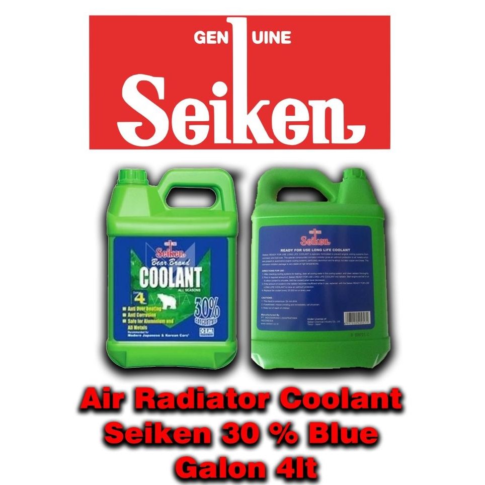 

BLUE- AIR RADIATOR COOLANT SEIKEN 30 PERSEN BLUE GALON 4LT - 66883 -