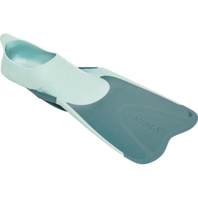 

BLUE- SEPATU KATAK ANAK KIDS SNORKELLING FINS SNK 500 PALE MINT GREY BLUE