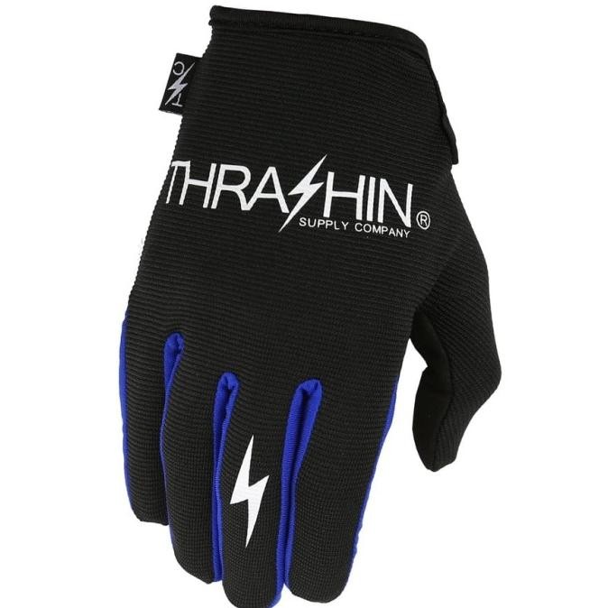 

BLUE- THRASHIN SUPPLY STEALTH GLOVES BLACK BLUE