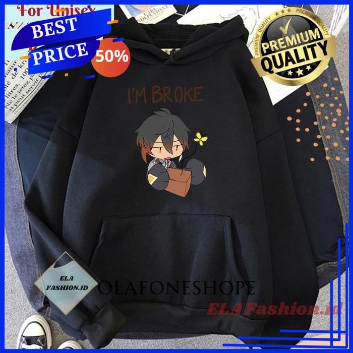 GENSHIN IMPACT ZHONGLI HOODIE PULLOVER HOODIE WIBU HOODY PRIA WANITA BY OLAFONESHOPE BEST QUALITY 