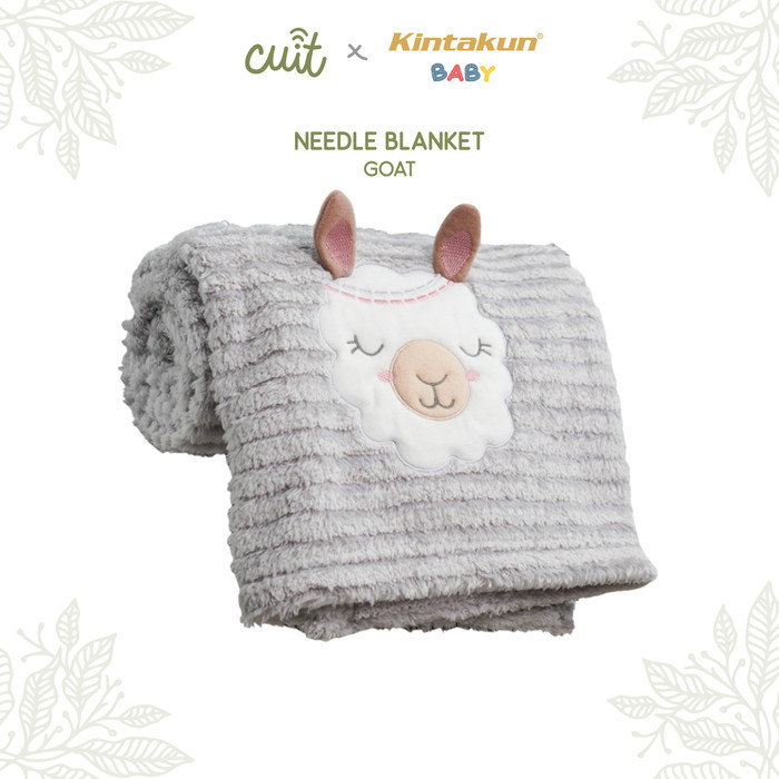 Cuit x Kintakun Baby Needle Blanket Selimut Karakter Anak Ukuran 76 x 102cm